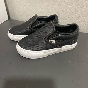 TODDLER VANS BLACK SLIP ON